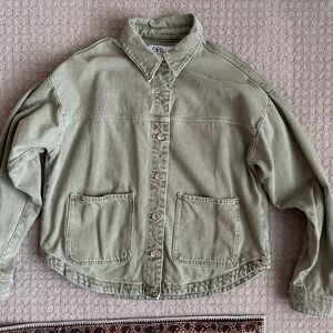 Zara Sage Utility Jacket for Women